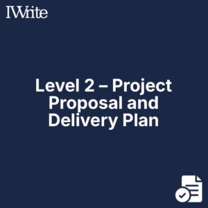 Level 2 – Project Proposal and Delivery Plan