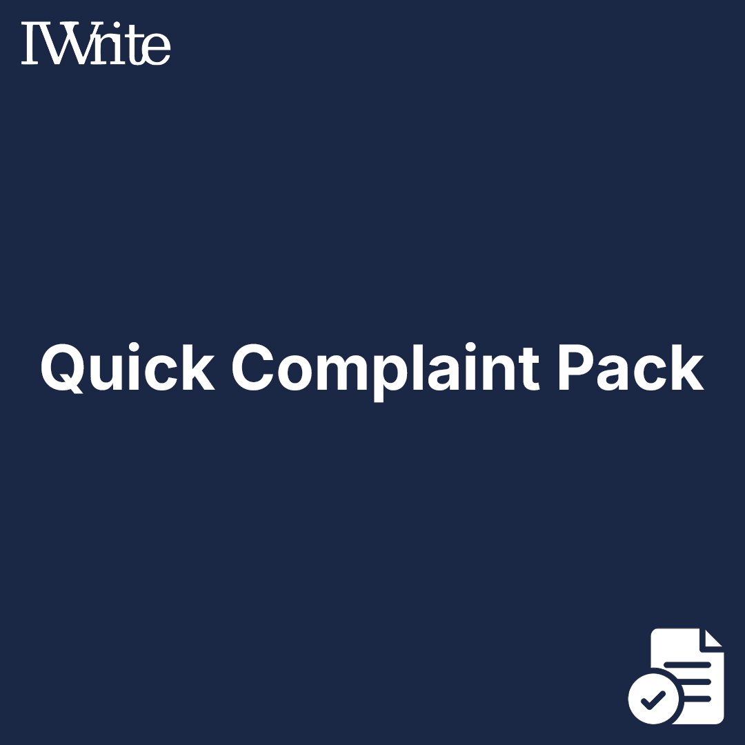 Quick Complaint Pack